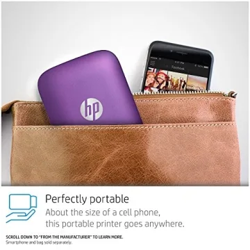 HP Sprocket Portable Photo Printer in Purple - Print Stickers