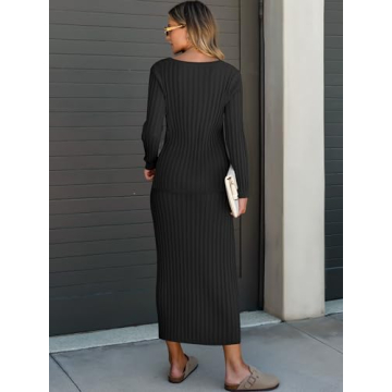 Stylish ANRABESS Women's Sweater Skirt Set for Fall 2024