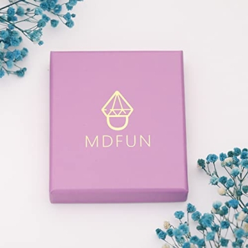 MDFUN 18K Gold Plated Eternity Ring Women Cubic Zirconia