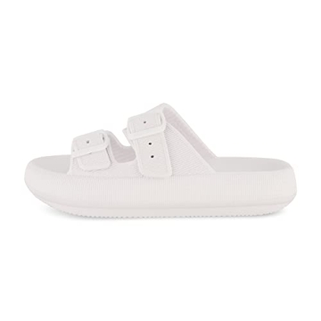 CUSHIONAIRE Women's Fame Cloud Slide Sandals for Comfort