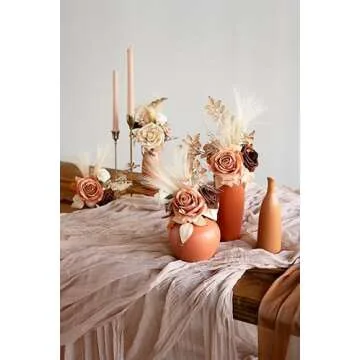 Elegant 10Ft Gauze Table Runner for Weddings & Events