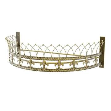OctoRose Metal Wall Teester Bed Crown Canopy - Elegant Vintage Design for Home Decor
