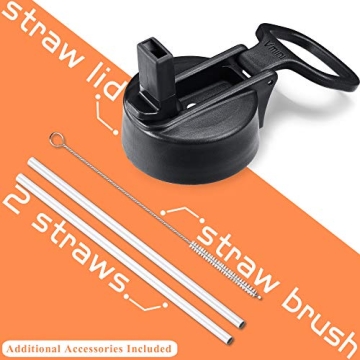 Vmini 32oz Water Bottle with Straw Lid for All Ages