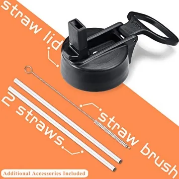 Vmini 32oz Water Bottle with Straw Lid for All Ages