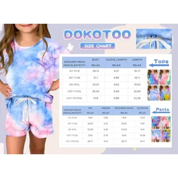 Cute Sky Blue Tie Dye Summer Outfit for Girls