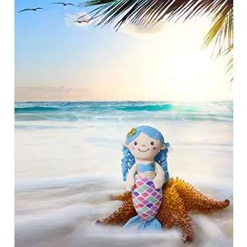 illuOKey Mermaid Doll - Plush Toy for Girls, Perfect Gift