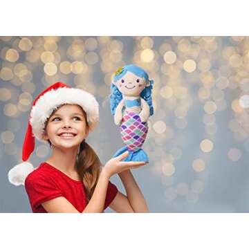 illuOKey Mermaid Doll - Plush Toy for Girls, Perfect Gift