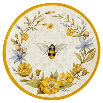 Certified International Bee Sweet Dinner Plates Set of 6