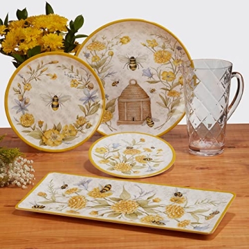 Certified International Bee Sweet Dinner Plates Set of 6