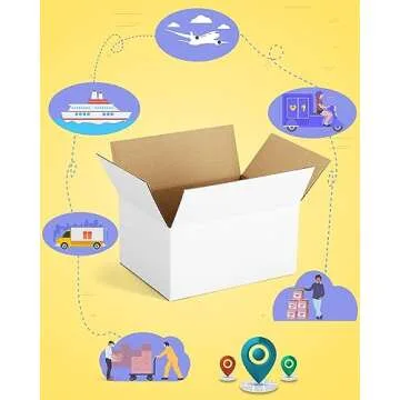 Durable Poever 40-Pack Small Shipping Boxes 8x6x4