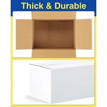 Durable Poever 40-Pack Small Shipping Boxes 8x6x4