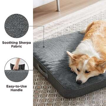 Lesure Orthopedic Large Dog Bed - Supportive & Waterproof