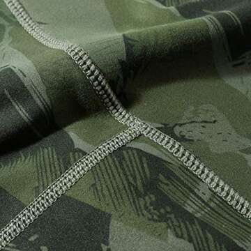 MOSHENGQI High Waist Yoga Pants with Pockets Pattern Tummy Control Workout 4 Way Stretch Yoga Leggings for Women(M,Army Green)