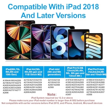 Stylus Pen for iPad 2018-2024 with Palm Rejection