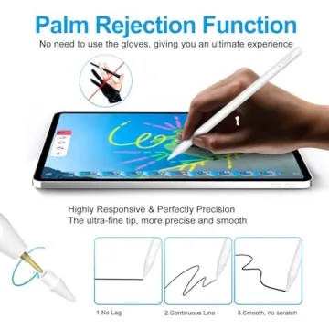 Stylus Pen for iPad 2018-2024 with Palm Rejection