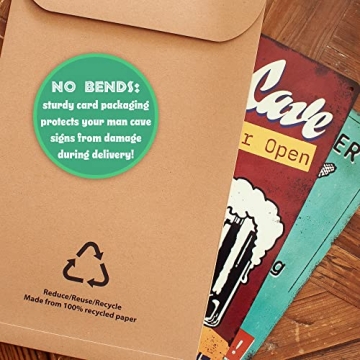 Man Cave Signs 2PC Set - Perfect Decor for Men