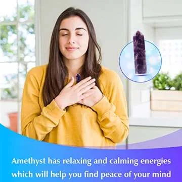 Luckeeper 2" Healing Crystal Wands Gift Set - Amethyst & More