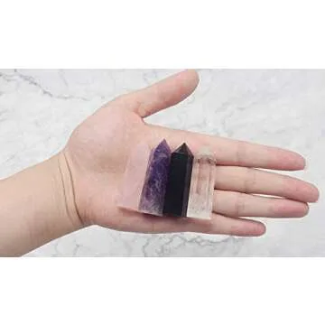 Luckeeper 2" Healing Crystal Wands Gift Set - Amethyst & More