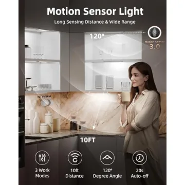 EZVALO Under Cabinet LED Lights - Wireless & Rechargeable