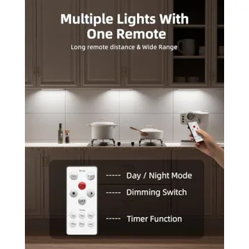 EZVALO Under Cabinet LED Lights - Wireless & Rechargeable