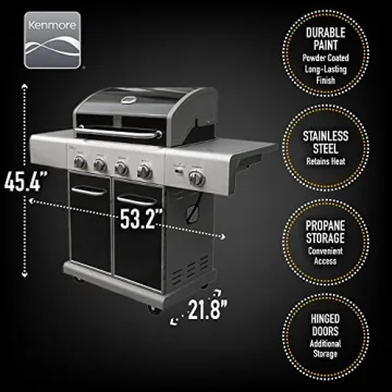 Kenmore 4-Burner BBQ Grill with Searing Side Burner