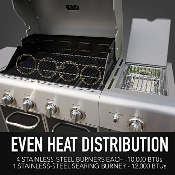 Kenmore 4-Burner BBQ Grill with Searing Side Burner