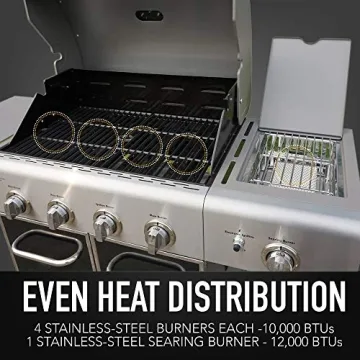 Kenmore 4-Burner BBQ Grill with Searing Side Burner