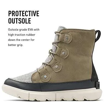 Sorel Explorer 2 Joan Felt Casual Winter Boots - Sage Fawn