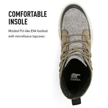 Sorel Explorer 2 Joan Felt Casual Winter Boots - Sage Fawn