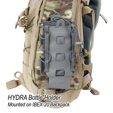 VANQUEST HYDRA Bottle Holder Wolf Gray - Lightweight & Durable