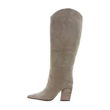Steve Madden Women's Croft Knee High Boot – Tan Nubuck, Size 8