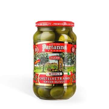 Partanna Whole Castelvetrano Olives - Authentic Sicilian - Product Of Italy - Premium Handpicked Imp...