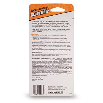 Gorilla Clear Grip Waterproof Adhesive - 3 Oz Tube