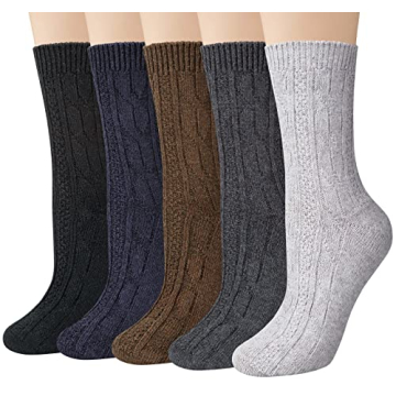 Loritta Wool Socks for Women - Warm, Cozy, Thick Knit Winter Socks