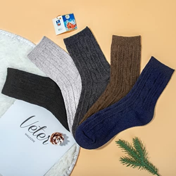 Loritta Wool Socks - Cozy Warm Winter Socks for Women