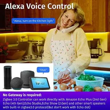 GIDEALED 2 Pack Smart ZigBee 3.0 LED Controller 2-Output for 4 Pin RGB StripLights Dimmable Compatible with Hub Bridge,Amazon Echo Plus,Echo Show(2Gen) App/Alexa Voice Control Ambiance Lighting