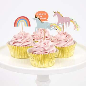 Meri Meri Cupcake Unicorn Kit - Magical Party Decor