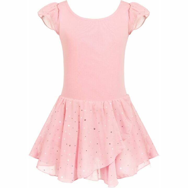 Ruffle Sleeve Ballet Dance Dress for Girls