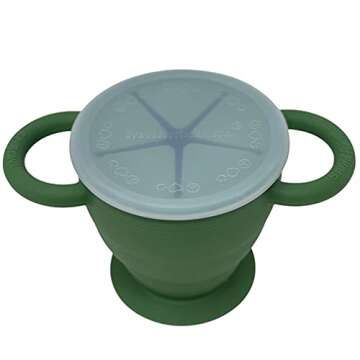 Snack Attack II Collapsible Silicone Snack Cup for Toddlers