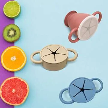 Snack Attack II Collapsible Silicone Snack Cup for Toddlers