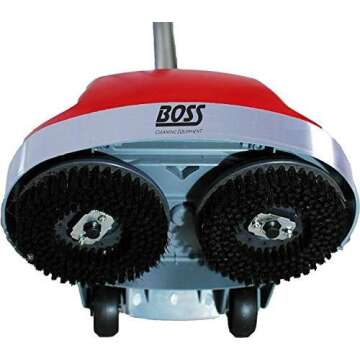 Boss Cleaning Equipment B200752 Scrubber, Gloss Boss 470rpm 18' 3 Wire Cord Red