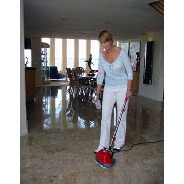 Boss Cleaning Equipment B200752 Scrubber, Gloss Boss 470rpm 18' 3 Wire Cord Red