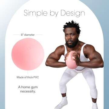 Bala Pilates Ball - 8" Non-Weighted Yoga & Exercise Ball