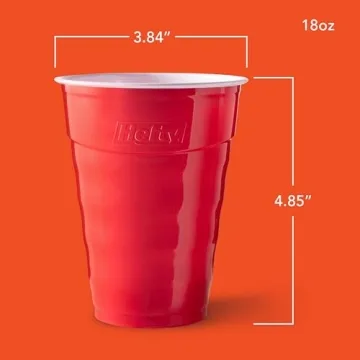 Hefty Party On Red Disposable Cups 18 oz - 50 Count