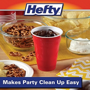 Hefty Party On Red Disposable Cups 18 oz - 50 Count
