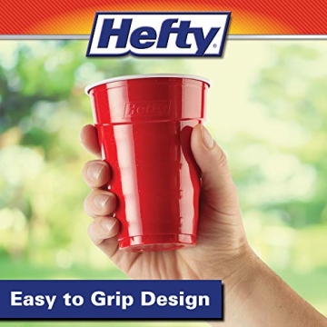 Hefty Party On Red Disposable Cups 18 oz - 50 Count