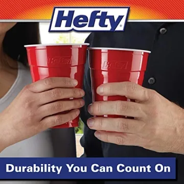 Hefty Party On Red Disposable Cups 18 oz - 50 Count