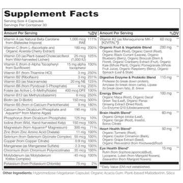 NATURELO Men's Multivitamins - Whole Food, 120 Veg Capsules