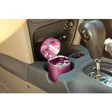 Bell Automotive Pink Diamond Ashtray - Stylish and Functional Decor for Your Car