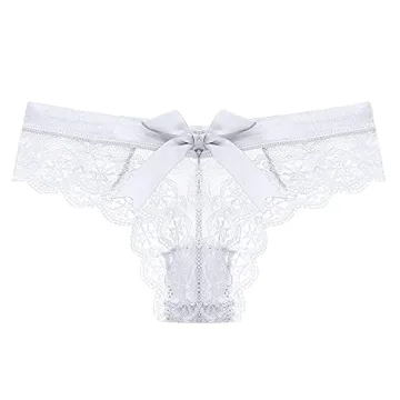 KUAOPATA Women's Lace Bow Thongs – Sexy & Comfortable Style